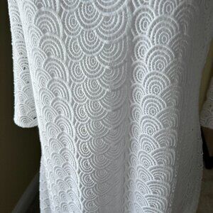 Diane Von Furstenberg White Shift Dress